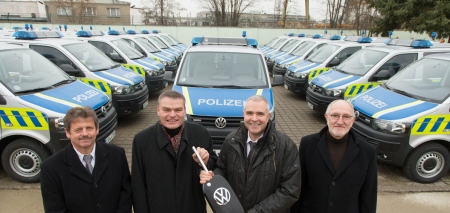 Neue Polizeifahrzeuge für Sachsen-Anhalt.