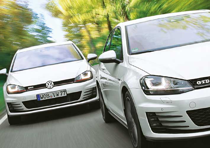 Dyo Isxyra Golf Gti Vs Gtd Vw Afoi Filosidh A E