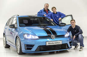 VW apprentices prep Golf GTI Dark Shine, Variant Biturbo for Worthersee