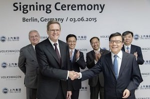 Volkswagen signs cooperation agreement in the area of e-mobility research with Chinese joint venture partner SAIC