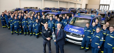 Neue Fahrzeuge für das Technische Hilfswerk.